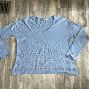 360 Cashmere lightweight  top - small linen/cashmere blend 265.00 retail